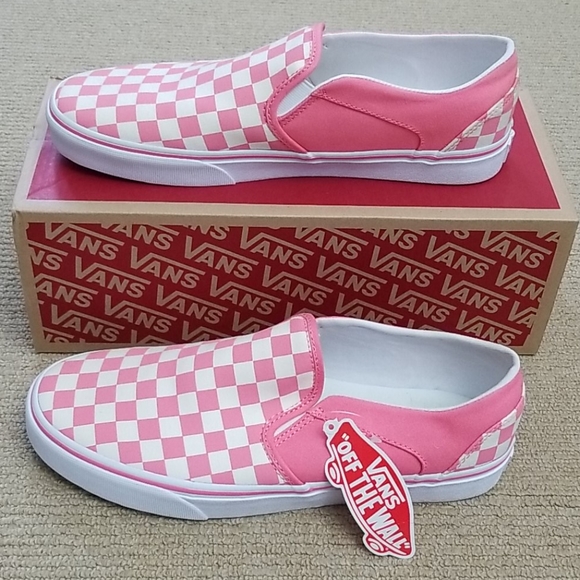 Vans Shoes - Vans Asher Checkerboard Strawberry